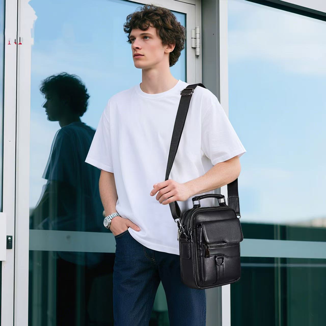 Sac à main en cuir Business Commuter