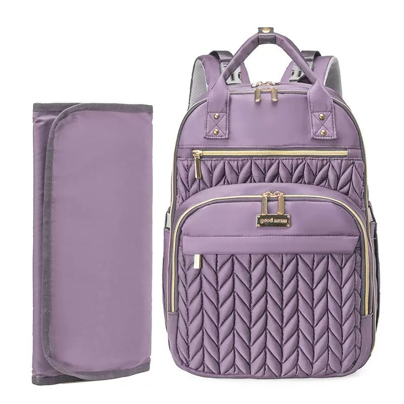Sac à dos de voyage pour bébé à l'épreuve de l'eau à grande capacité avec couche à langer