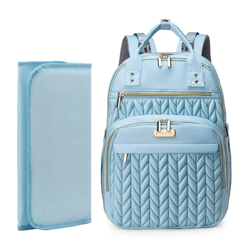 Sac à dos de voyage pour bébé à l'épreuve de l'eau à grande capacité avec couche à langer