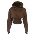 Sweatshirt à capuche rétro Top