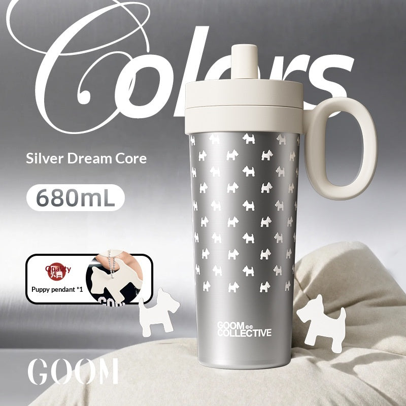 Bouteille d'eau en acier inoxydable isolé Élégant et portable parfait comme cadeau d'anniversaire