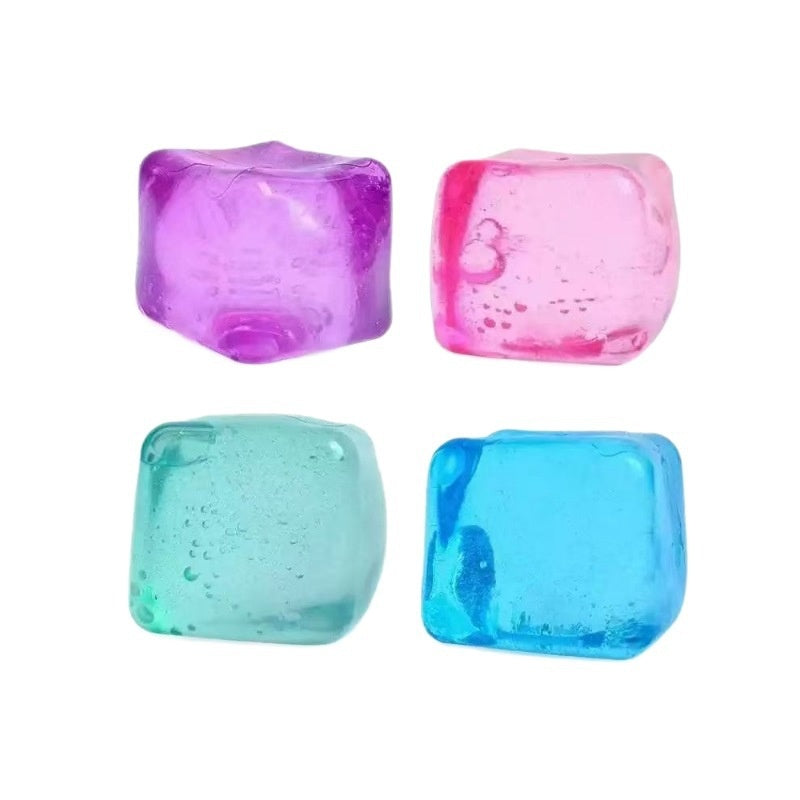 Jouet de colle doux anti-stress en cube d'eau