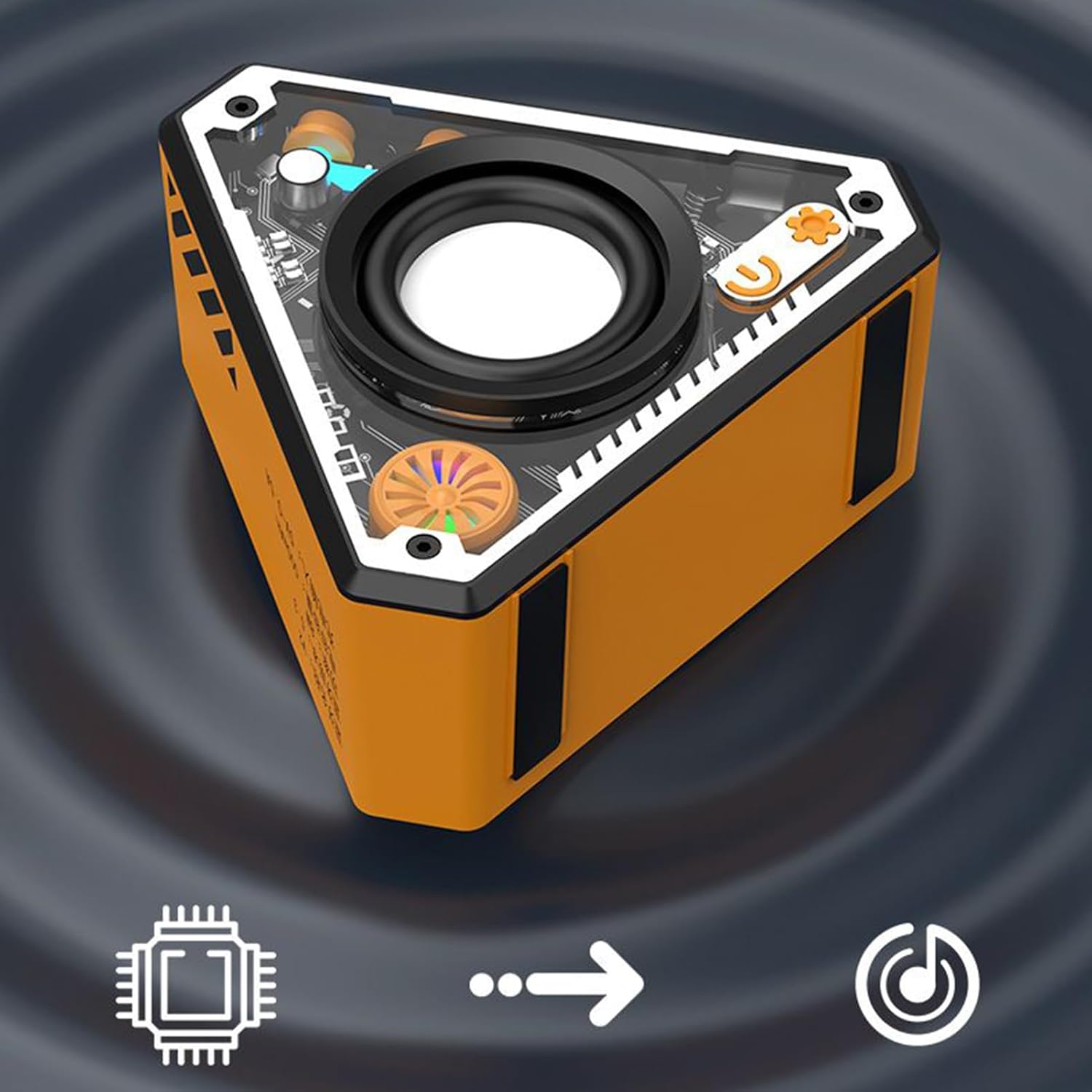 V2 sans fil Bluetooth Audio Outdoor Portable Mecha Subwoofer Double machine Interconnecté M