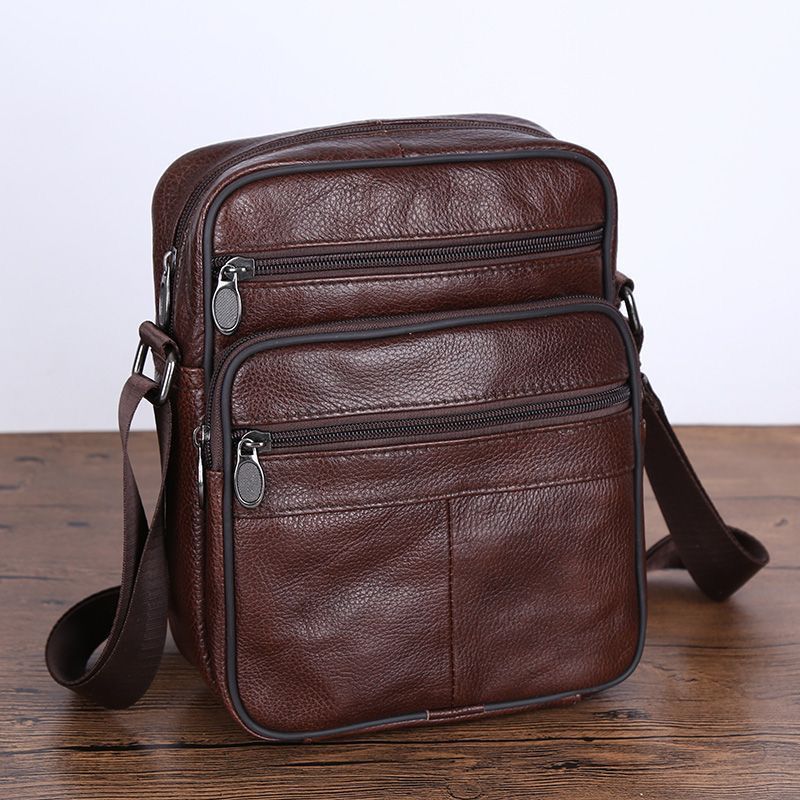 Sac d'épaule en cuir homme Casual et élégant design de corps croisés