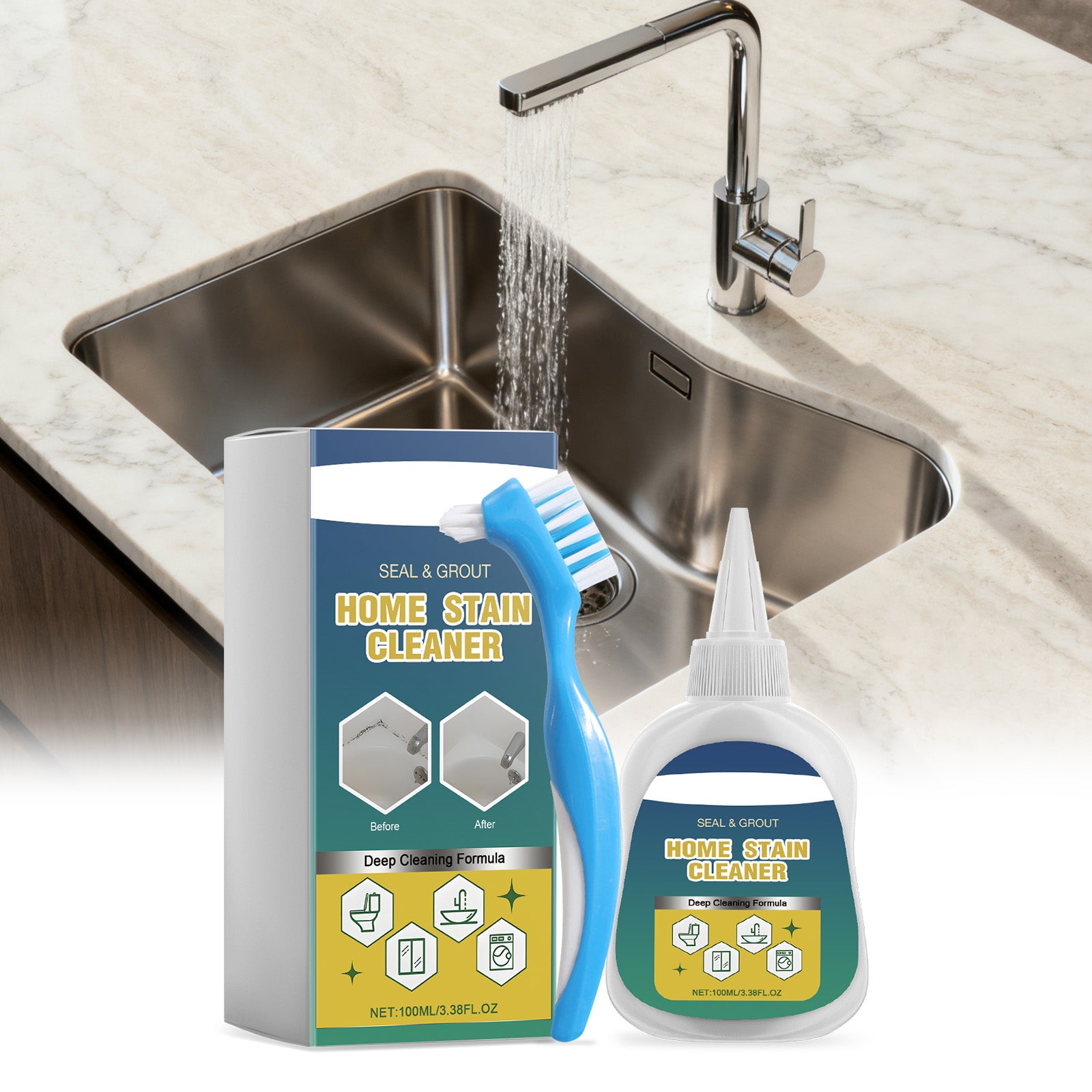 Gel nettoyant pour décontamination domestique 1 0 0ml-1