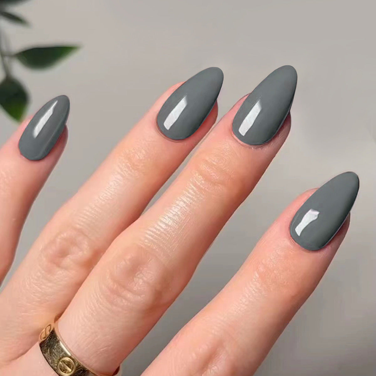 Femmes Solid-colore Glossy Artificial Nails