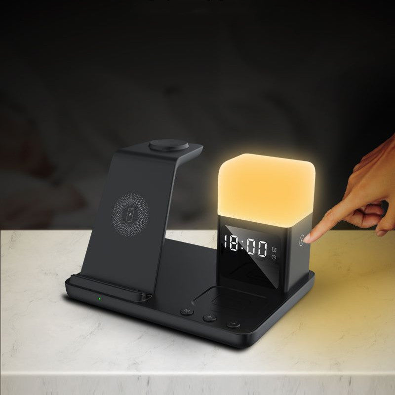 Chargeur sans fil 6-en-1 Petite réveil de nuit