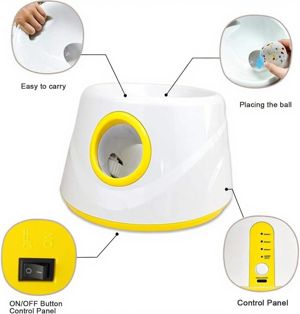Lanceur automatique de balle de chien avec 3 boules Jeu interactif de lancer de balle de chien