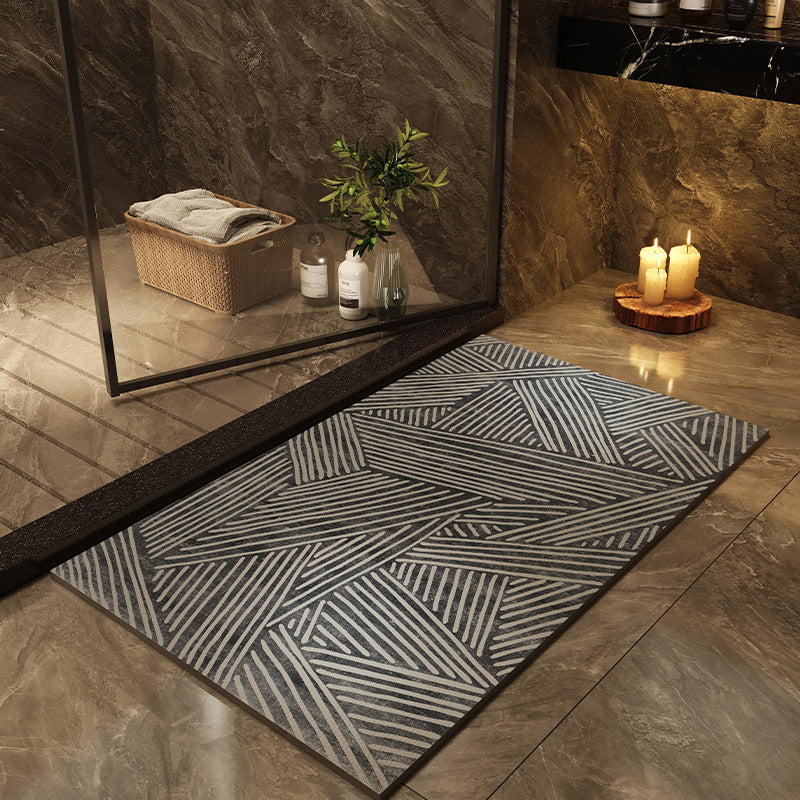 Tapis de salle de bains imprimé à séchage rapide