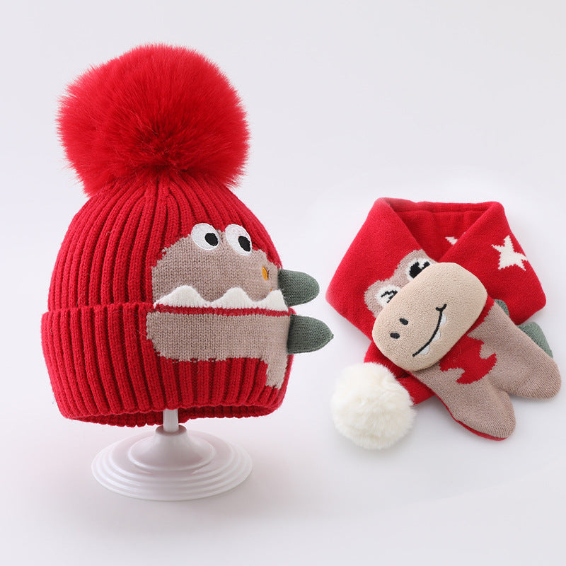 Chapeau d'enfants Chapeau écharpe en laine bébé