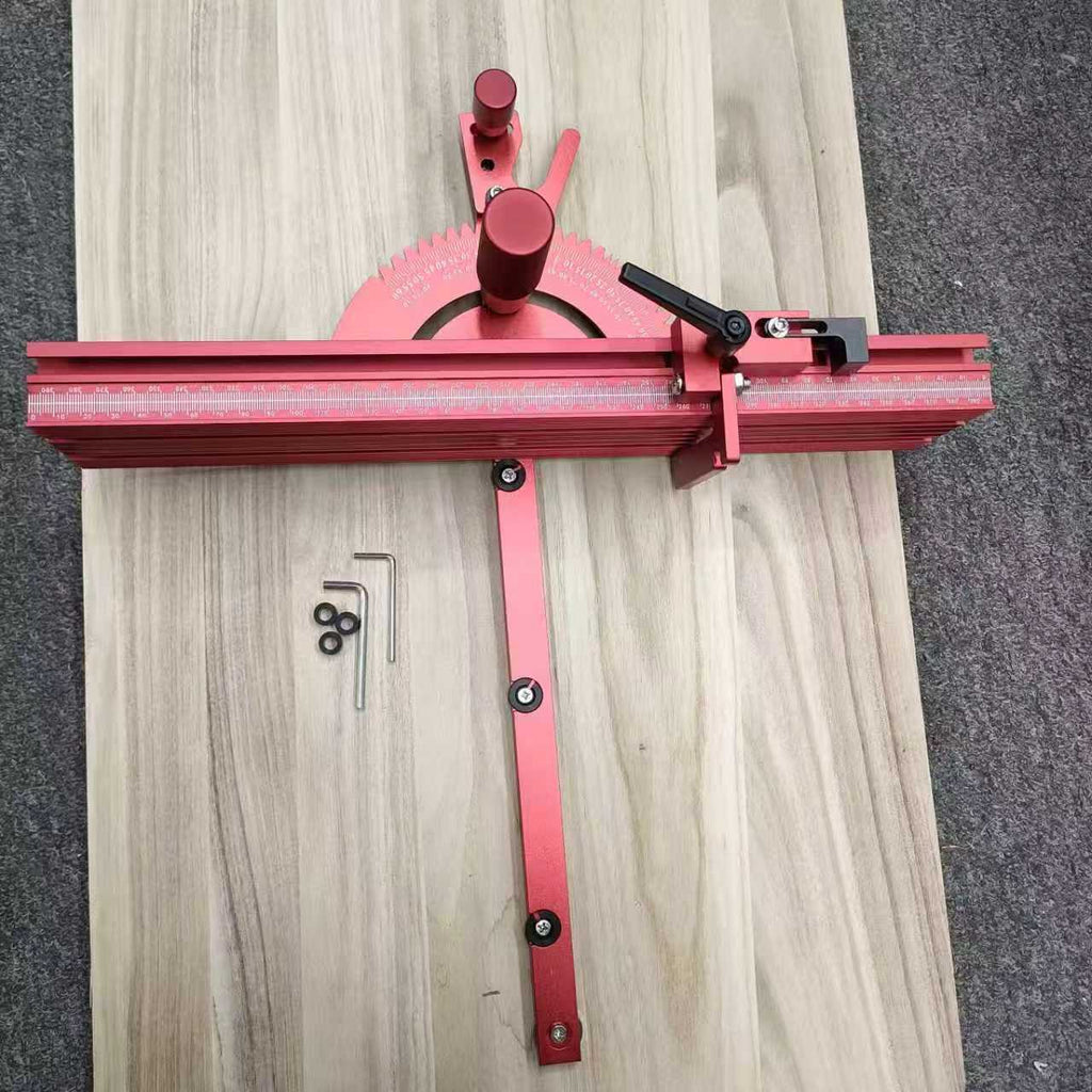 Poignée en bois en alliage d'aluminium avec angle réglable