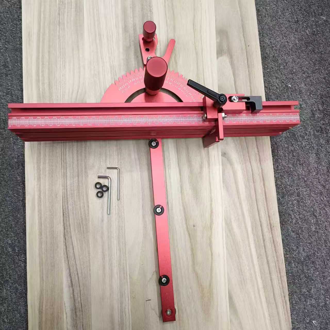 Poignée en bois en alliage d'aluminium avec angle réglable
