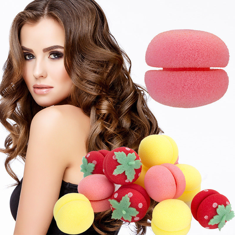 Sponge cheveux sommeil à Curl Styling outil Strawberry Balles de curling