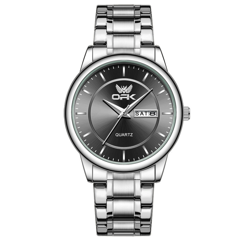 Calendrier fashionnable Montre Quartz étanche lumineuse