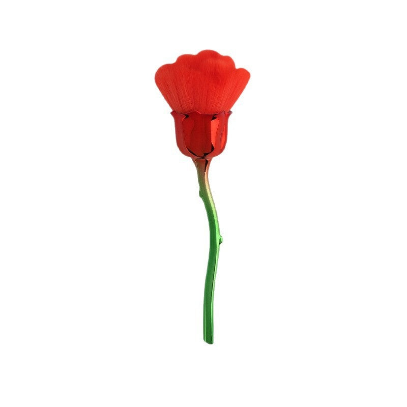 Pinceau de maquillage en poudre de rose