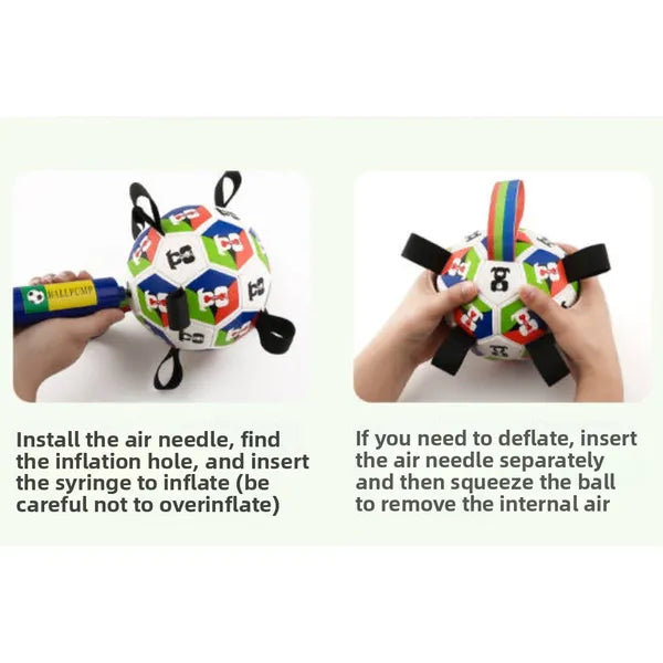 Jouets de chien Balle de soccer avec paillettes
