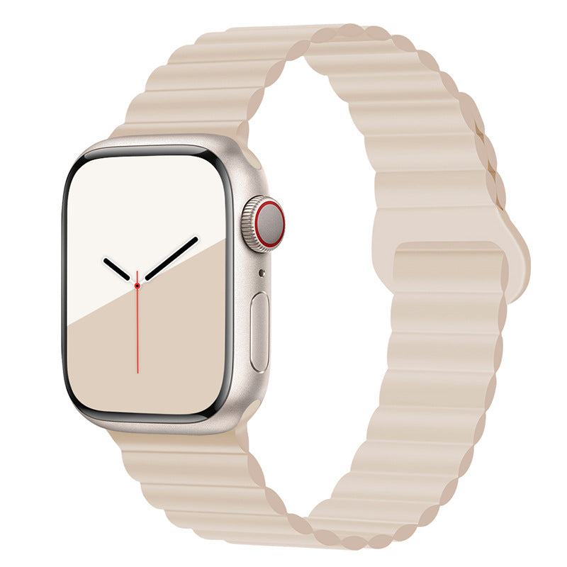 Bracelet de montre magnétique en silicone bande