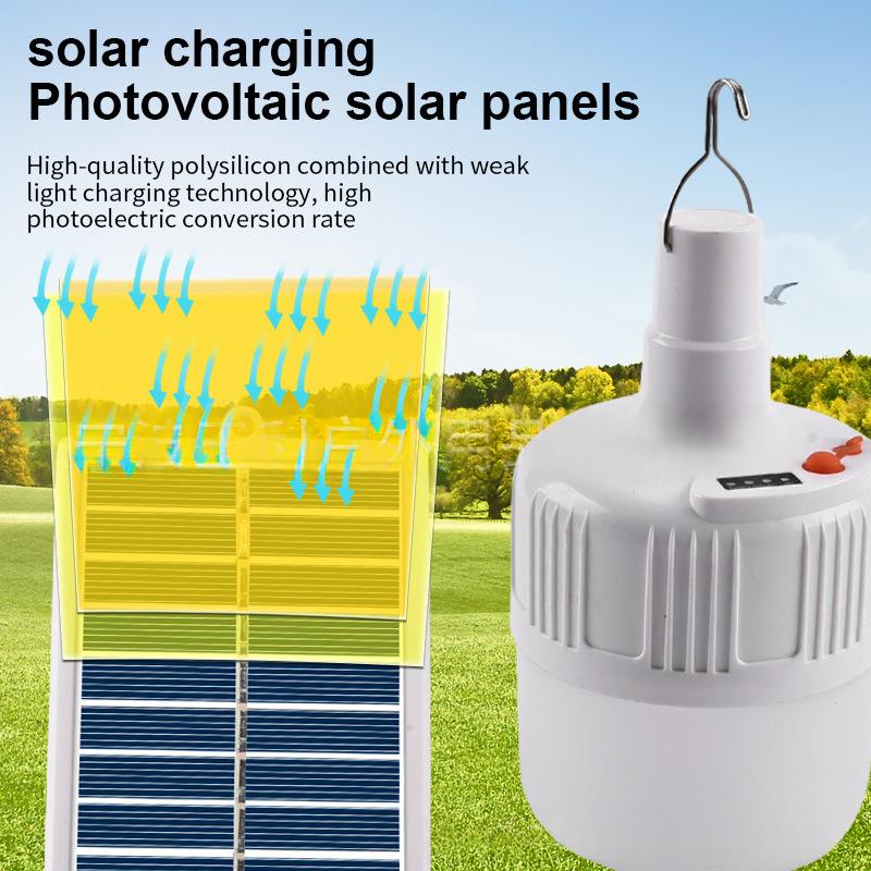 Lampe de charge solaire de secours à LED portable de type Split