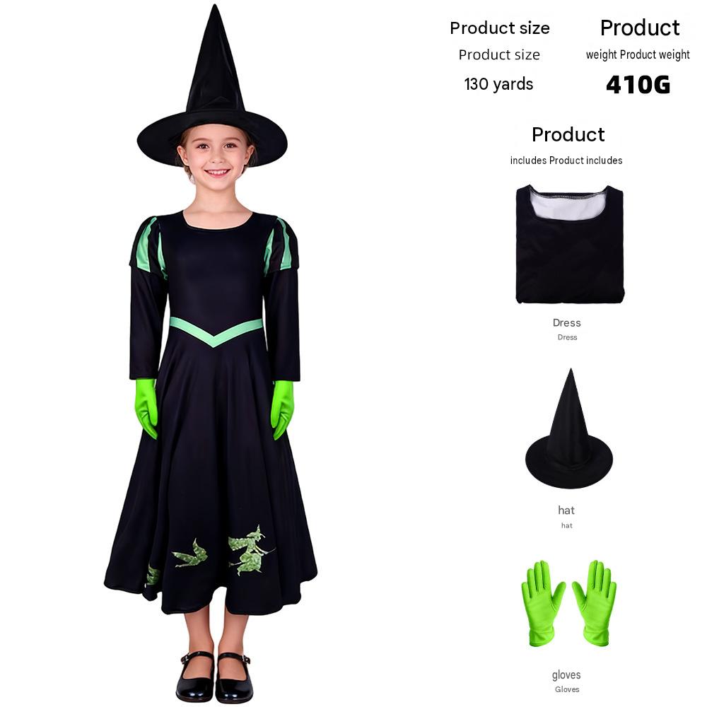 Déguisement de Cosplay de sorcière magique d'Halloween pour jouer du rôle