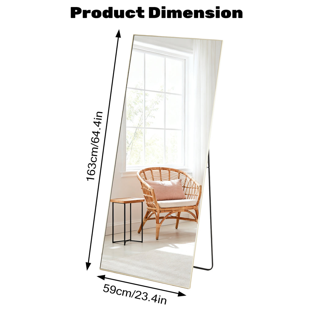 Rectangle Miroir pleine longueur
