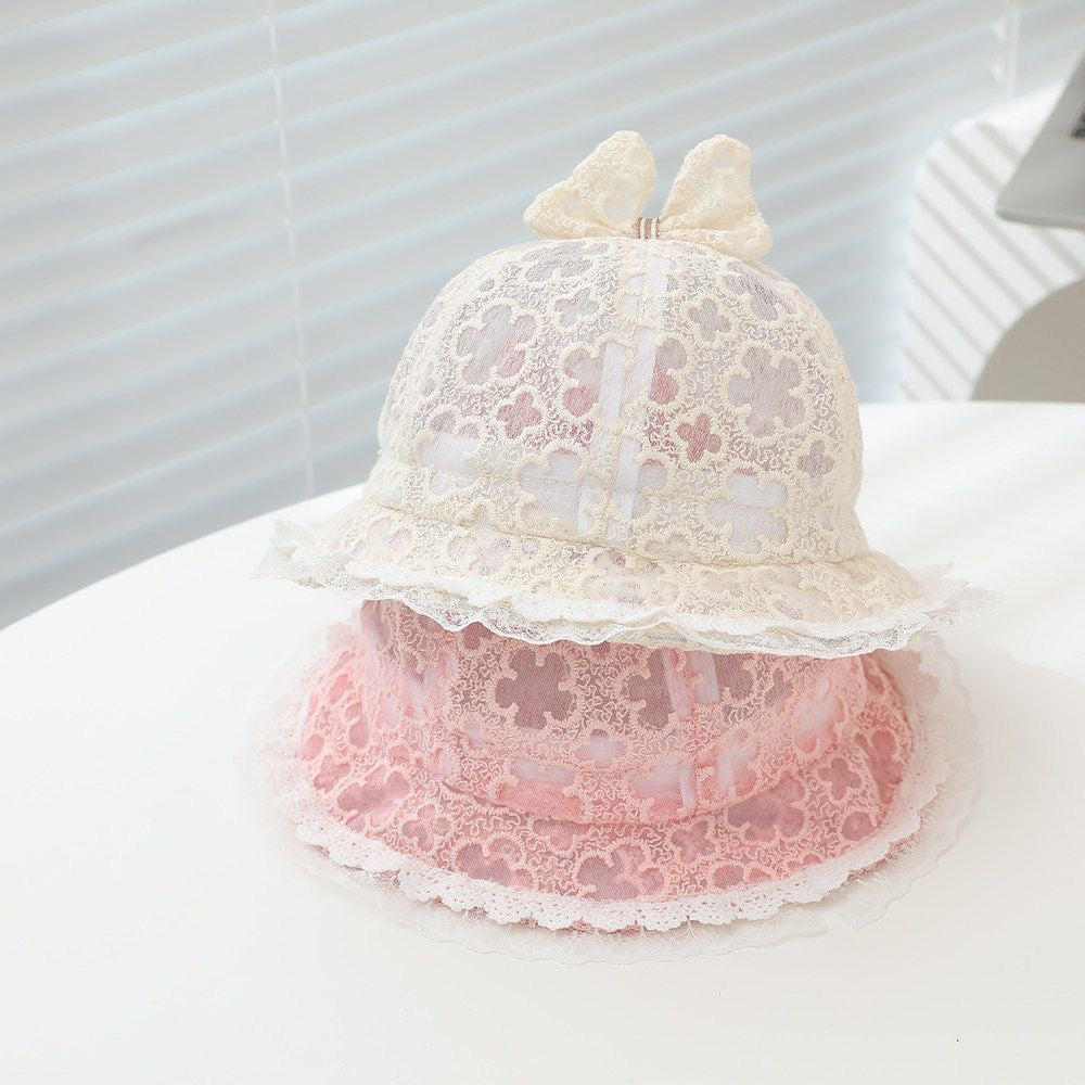 Fleur et Bow entièrement imprimées en dentelle pour enfants