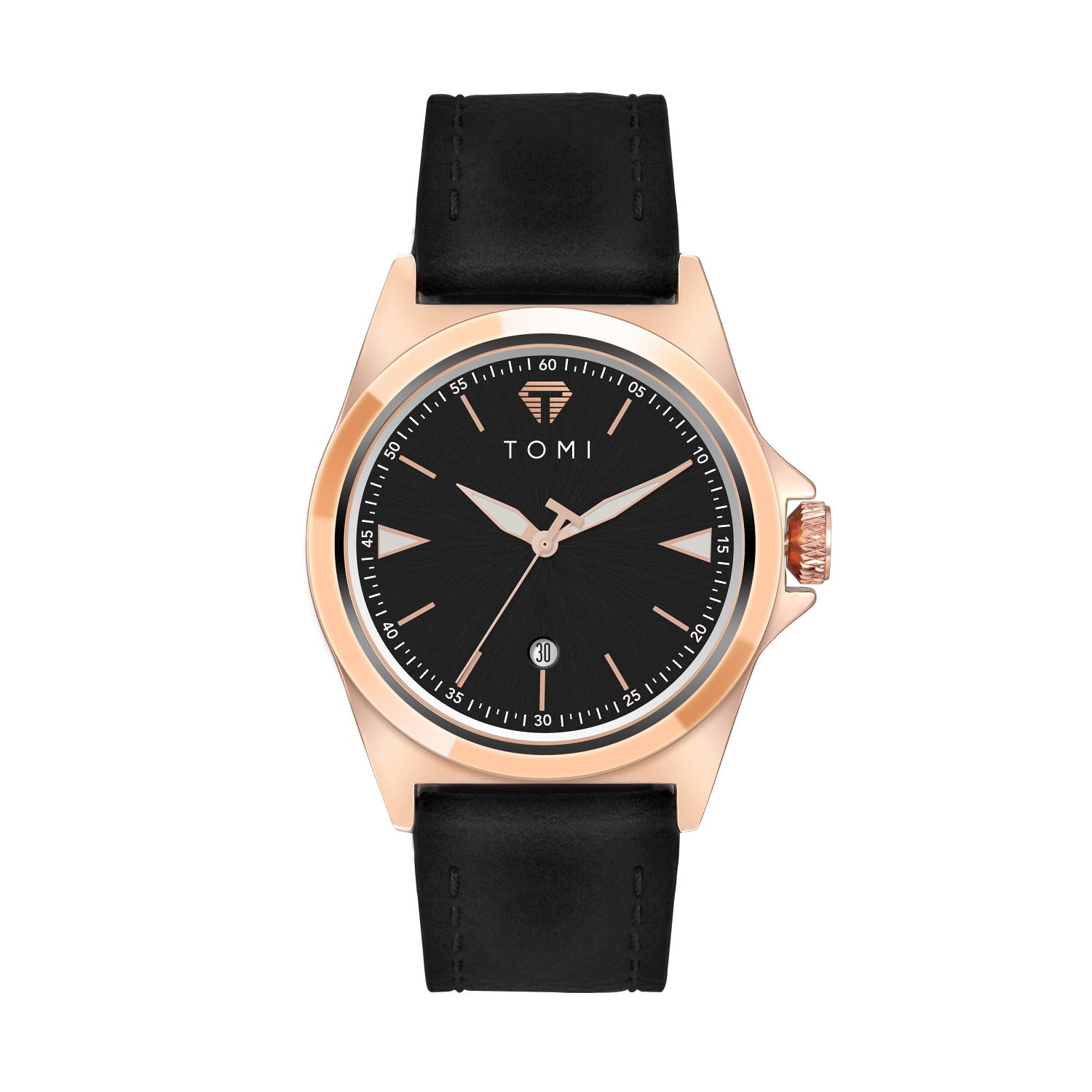 Imperméable bracelet en cuir à la mode Quartz Montre pour les étudiants
