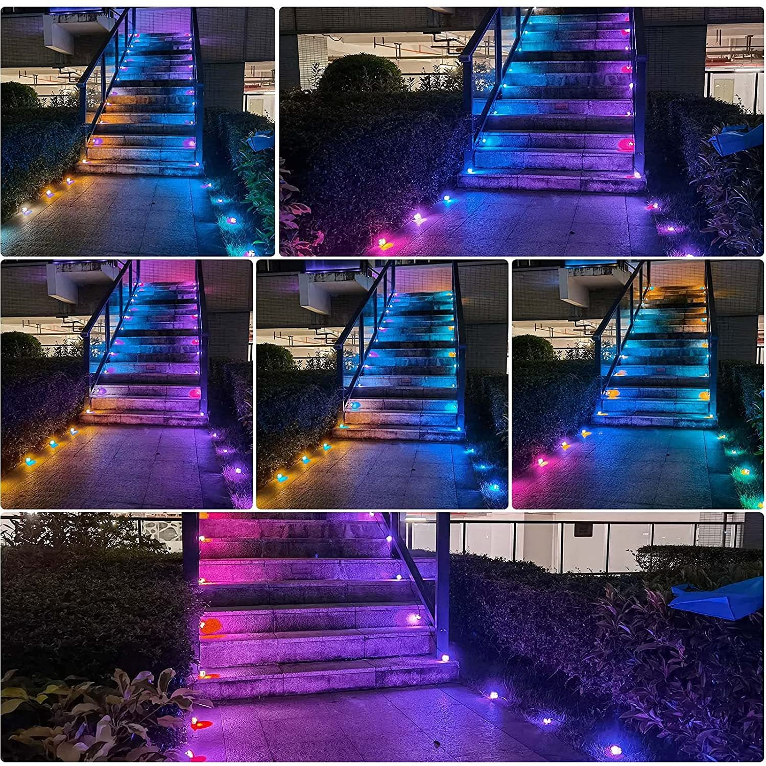 RGB lampe d'extérieur chaîne LED lampe souterraine faible