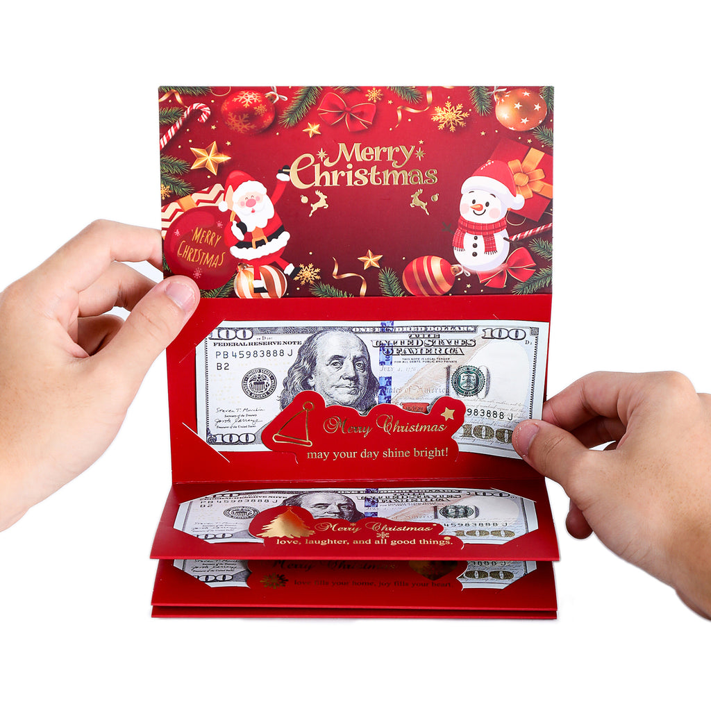 Enveloppe rouge de Noël enveloppe rouge pliante