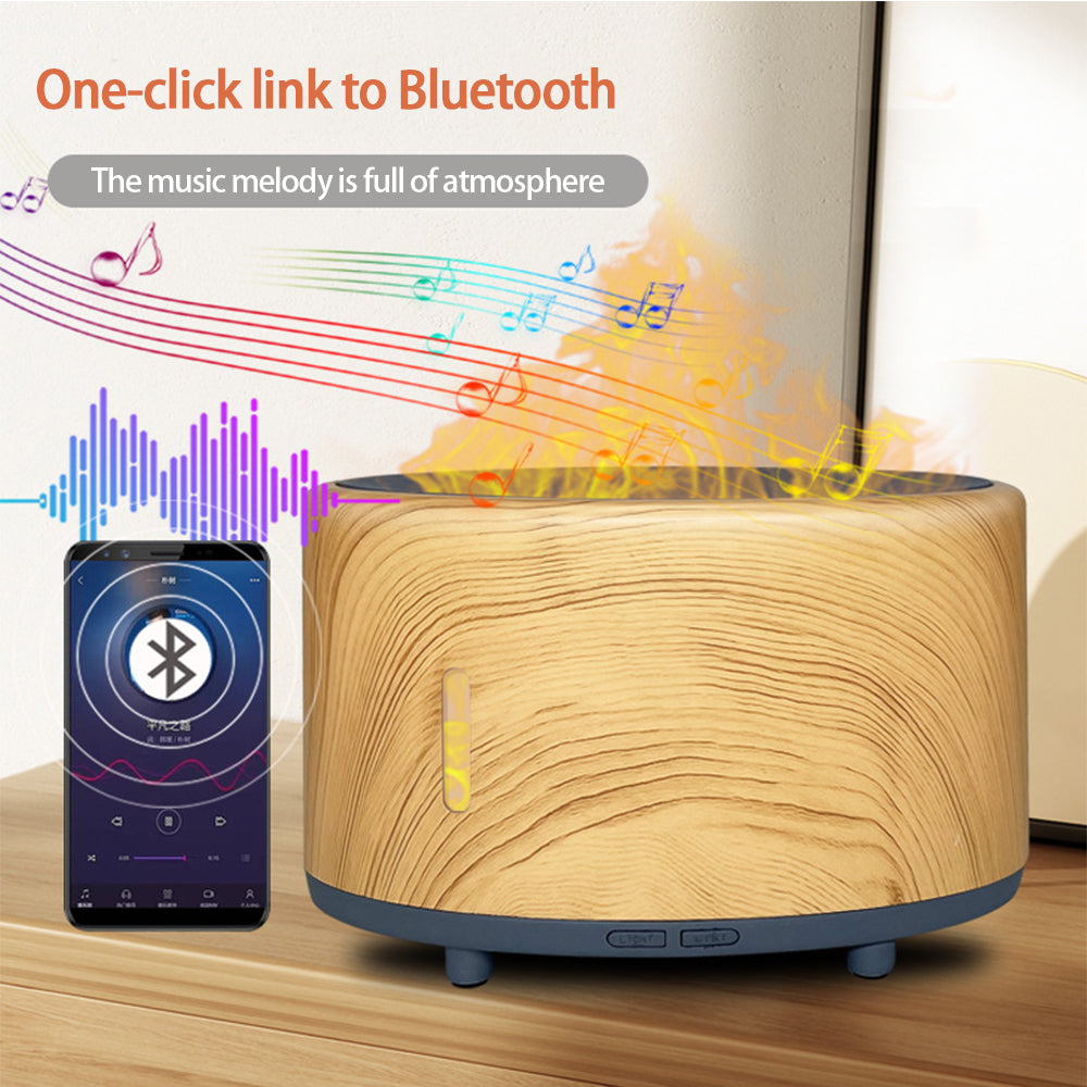 Humidificateur de flamme Bluetooth télécommande LED lumière Aromathérapie Humidificateur personnalisé 150