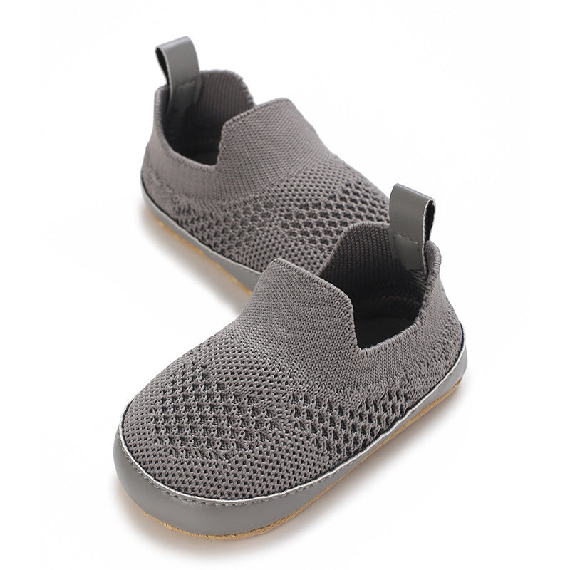 Chaussures Bébé Homme et Femme Bébé Slip-on Soft Bottom Breathable Toddler Shoes