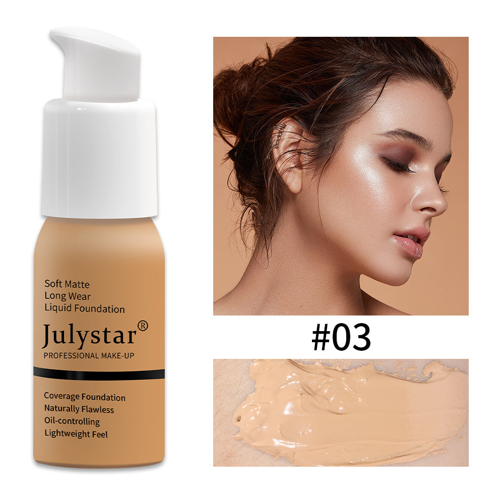 Maquillage de la Fondation hydratante