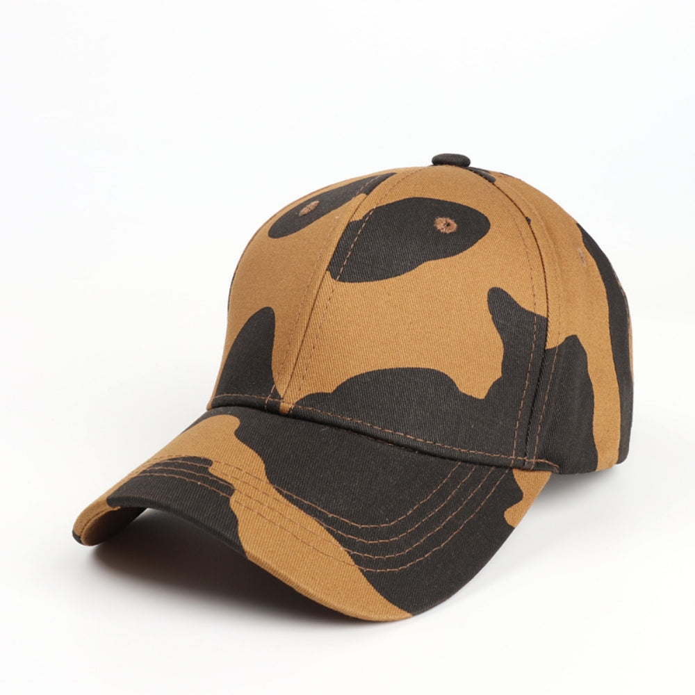 Motif de vache carton brillant impression ajustable style simple et polyvalent Peaked Cap approprié F