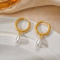 Style français Vintage Perle Oreille clips Non-fading