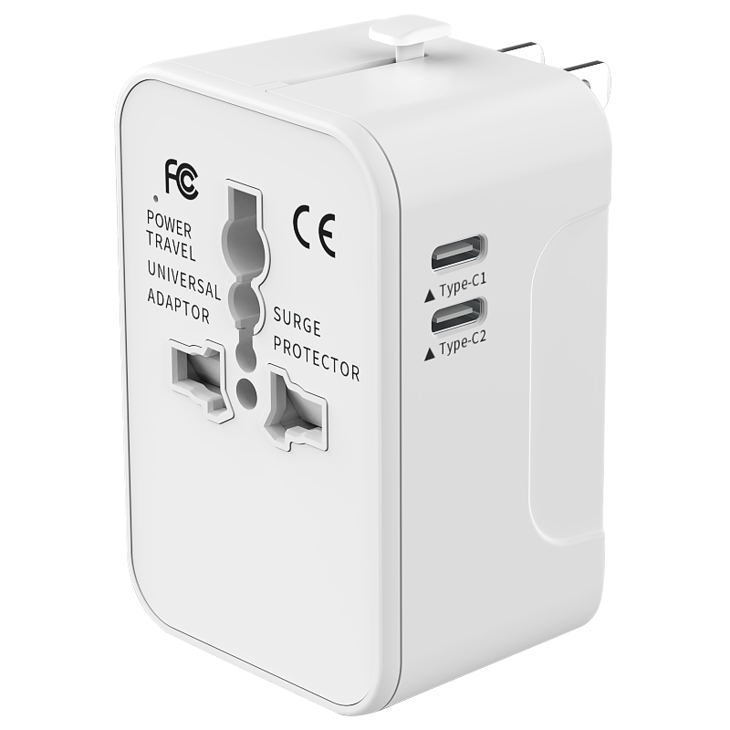 Adaptateur de voyage dans le monde entier tout en un adaptateur d'alimentation universelle prise de courant