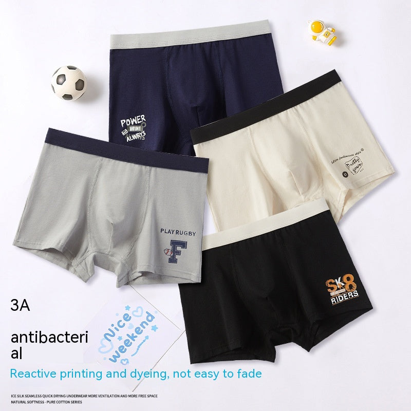 Short de culottes de coton pur garçon étudiant