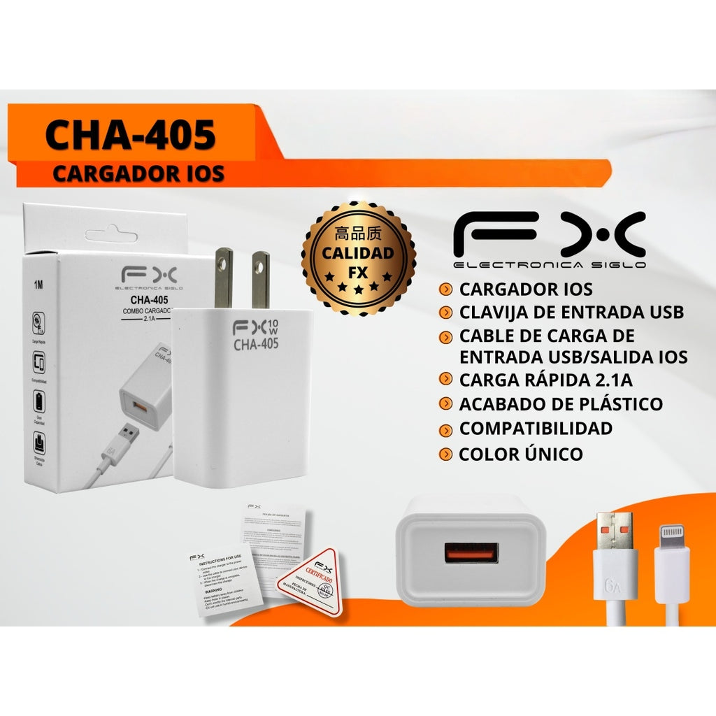 Ensemble de chargeurs Ios 2.1a Branche de charge rapide câble de données auto-pickup seulement