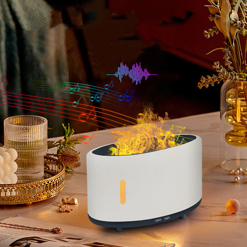 Camping de plein air Bluetooth Music Flame Humidifier