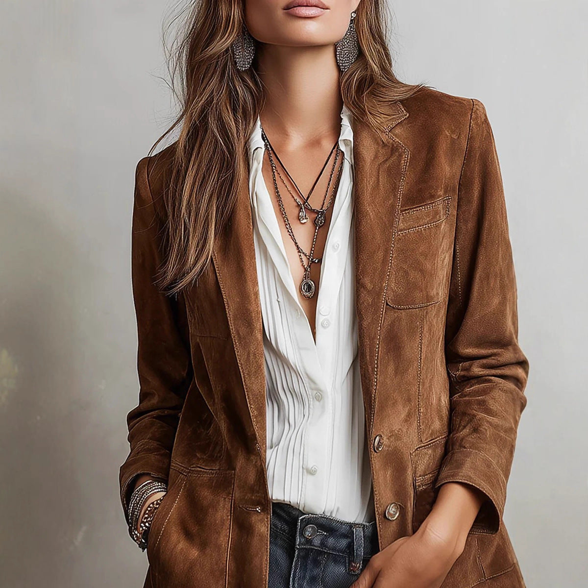 Veste de mode européenne et américaine pour femmes d'automne
