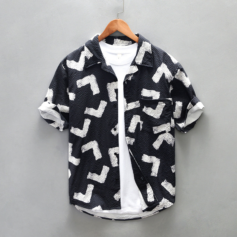Chemise à manches courtes pour homme