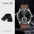Montre ronde tendance de style coréen pour les hommes et les femmes