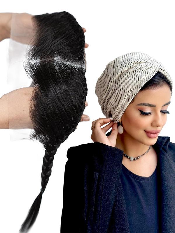 10 pouces de cheveux humains Dentelle frontale Glues prétorsées