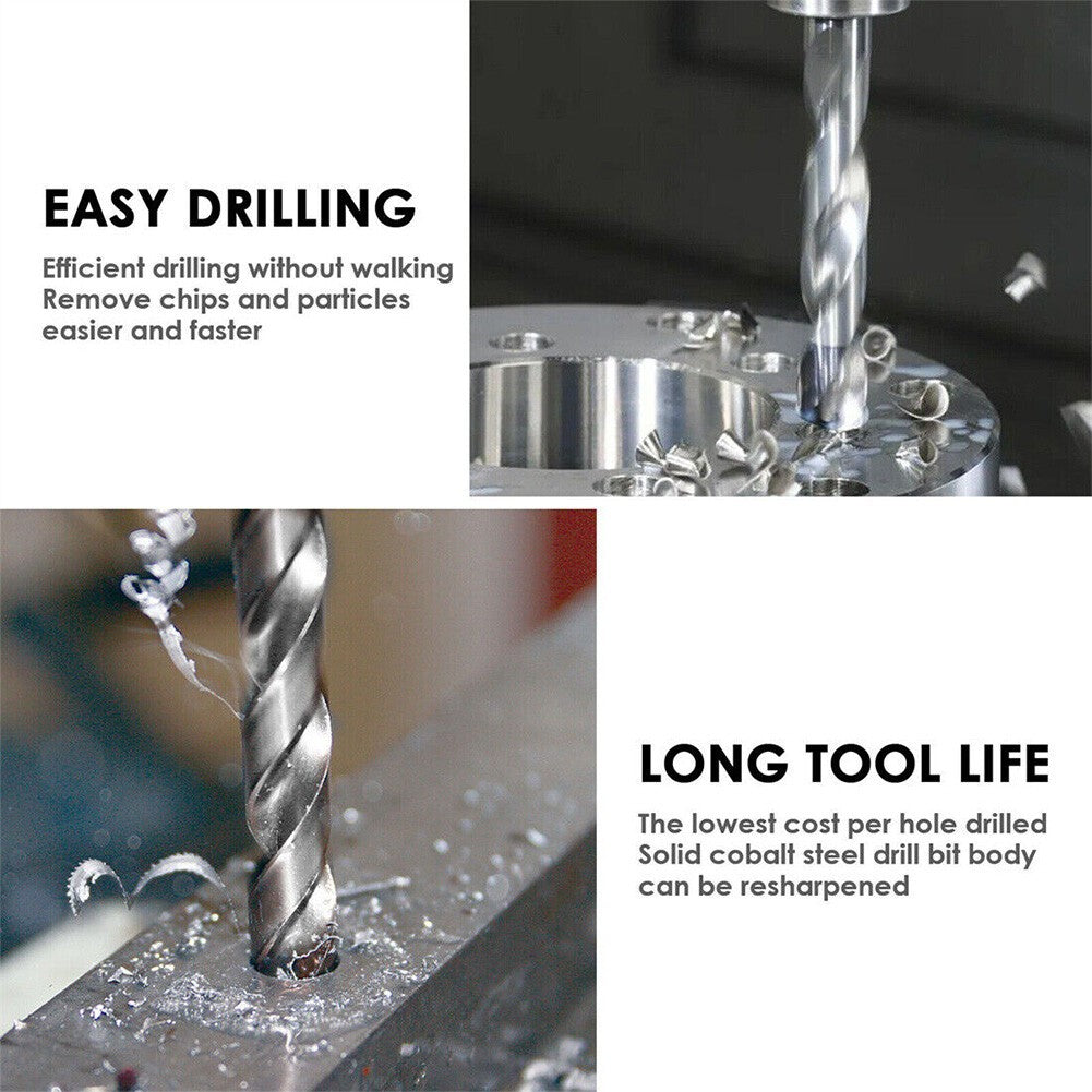 25 pièces HSS Twist Perceuse Bit ensemble 1-13mm 135 Degree Split Point pour l'acier métallique avec métal