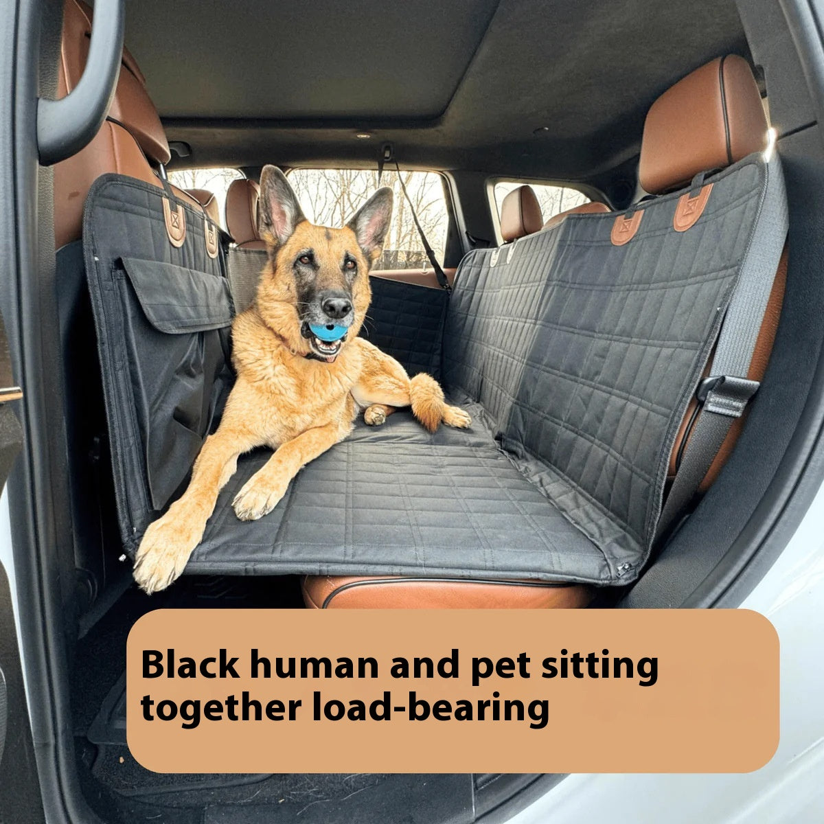 Extended Support Plate Car Dog Bed Back Seat Pet Pad