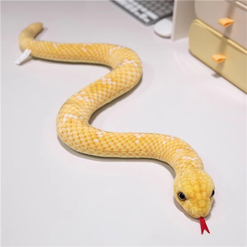 Jouet en peluche pour enfants imprimé et teint Crooked modèle Python