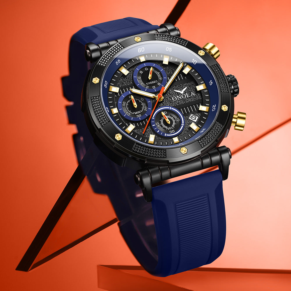 Fashion Multi-fonctionnel Quartz Tape Watch Imperméable