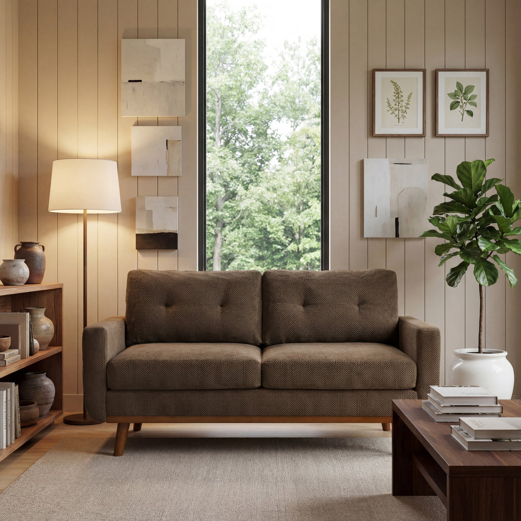 Canapé moderne minimaliste à deux places de 65 pouces