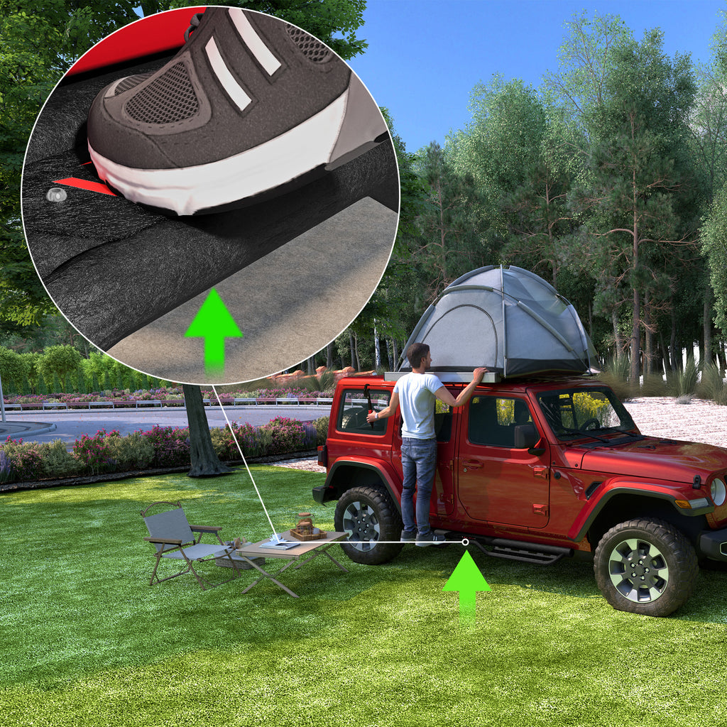 Tables de course en poudre de 6 pouces marches latérales pour 2018- Jeep Wrangler JL 4 Porte