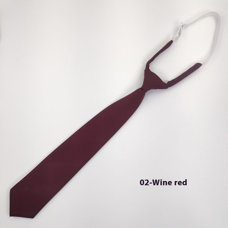 Tie bleu marine couleur solide
