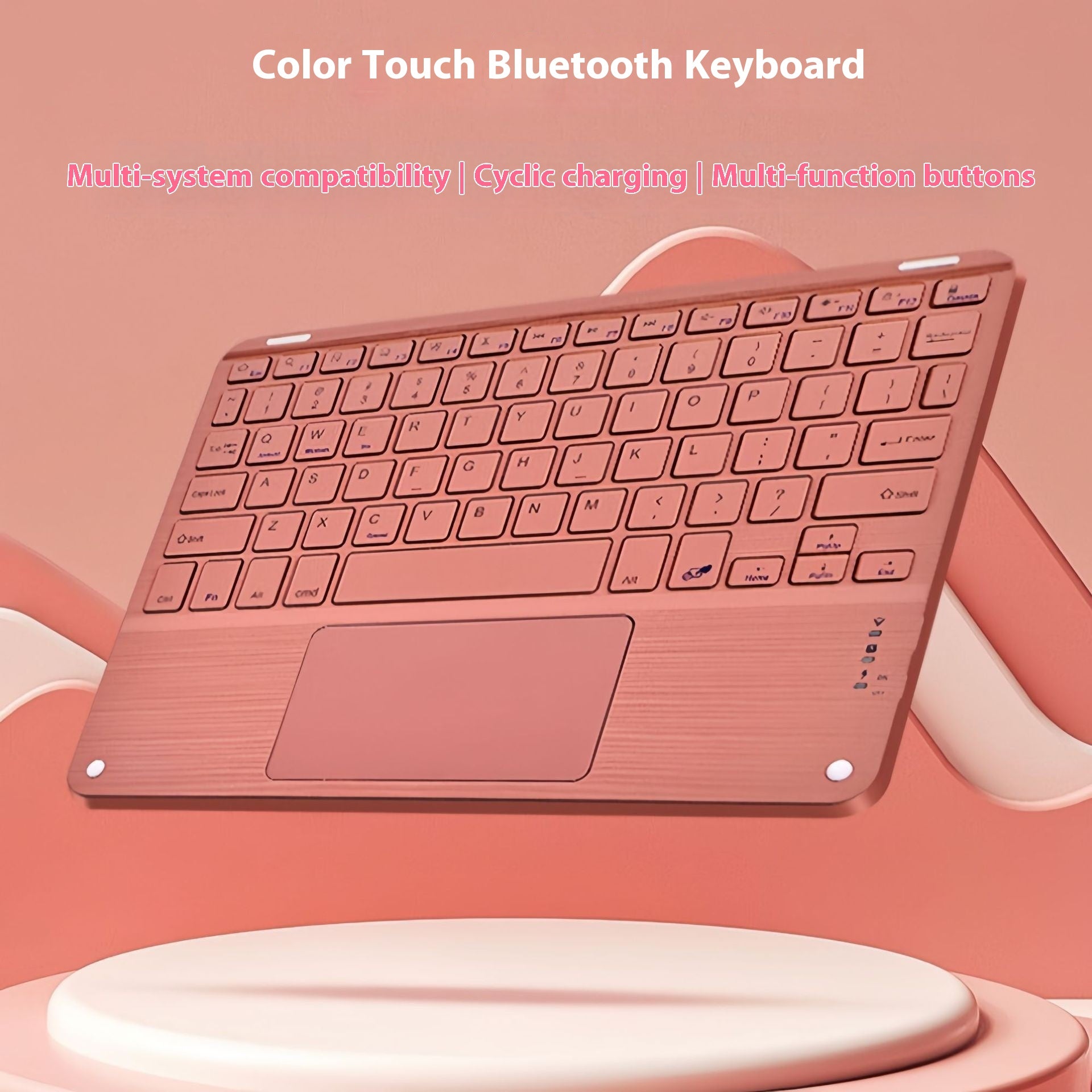 Clavier de recharge Bluetooth sans fil Square Hat Touch