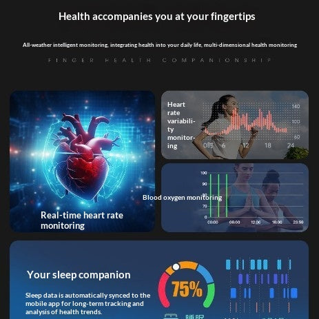 Intelligent sommeil et fréquence cardiaque Suivi de l'étape et anneau d'étanchéité